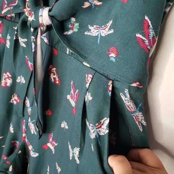 NEW Matilda Jane Evergreen Dream Jumpsuit‎ Women's S Green Floral NWT - Picture 7 of 15